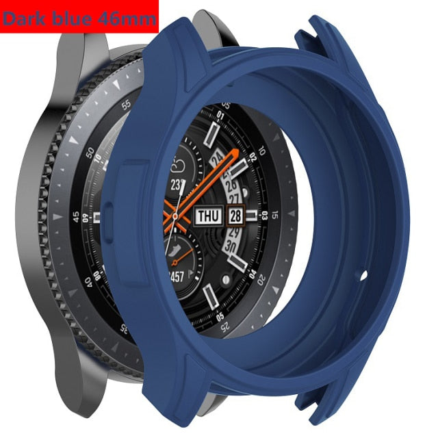 Gear S3 Frontier Case For Samsung Galaxy Watch 46mm band gear S3 Silicone Protect Cover Protective shell Watch Accessories