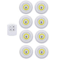 LED Dimmable  Under Cabinet night Light Battery Operated Puck Lighting Closets Lights with Remote Control for Wardrobe kitchen