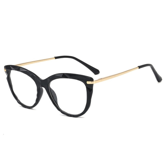 Oulylan Sexy Eyeglasses Frame Women Fashion Cat Eye Glasses Frames Transparent  Myopia Frame Female Optical Spectacles