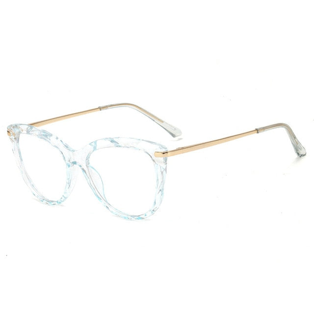 Oulylan Sexy Eyeglasses Frame Women Fashion Cat Eye Glasses Frames Transparent  Myopia Frame Female Optical Spectacles