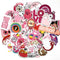 50PCS Cool Summer Vsco Stickers Pack Pink Girl Anime Stiker For Children On The Laptop Fridge Phone Skateboard Suitcase Sticker