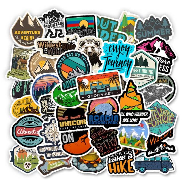 50PCS Cool Summer Vsco Stickers Pack Pink Girl Anime Stiker For Children On The Laptop Fridge Phone Skateboard Suitcase Sticker
