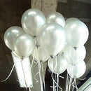 Gold Black Silver Latex Helium Balloons