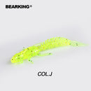 BEARKING new Larva Soft Lures 50mm 60mm Fishing Artificial Lures Silicone Bass Pike Minnow Swimbait Jigging Plastic Baits Worm