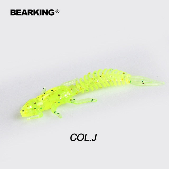 BEARKING new Larva Soft Lures 50mm 60mm Fishing Artificial Lures Silicone Bass Pike Minnow Swimbait Jigging Plastic Baits Worm