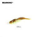 BEARKING new Larva Soft Lures 50mm 60mm Fishing Artificial Lures Silicone Bass Pike Minnow Swimbait Jigging Plastic Baits Worm