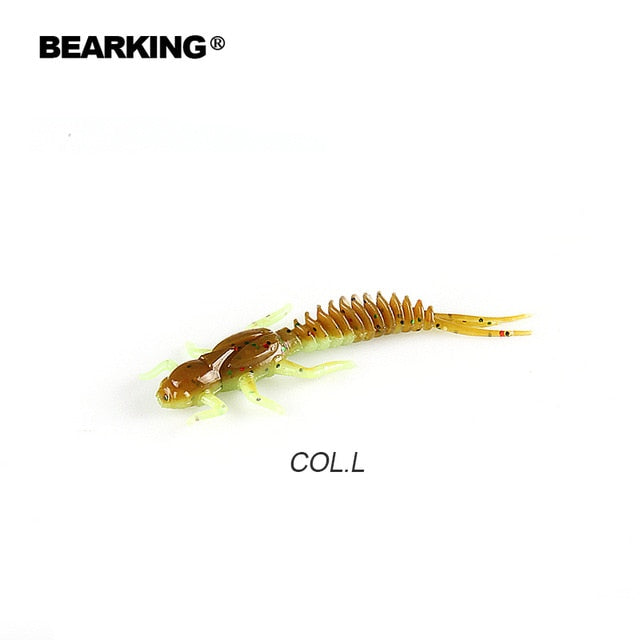 BEARKING new Larva Soft Lures 50mm 60mm Fishing Artificial Lures Silicone Bass Pike Minnow Swimbait Jigging Plastic Baits Worm