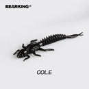 BEARKING new Larva Soft Lures 50mm 60mm Fishing Artificial Lures Silicone Bass Pike Minnow Swimbait Jigging Plastic Baits Worm