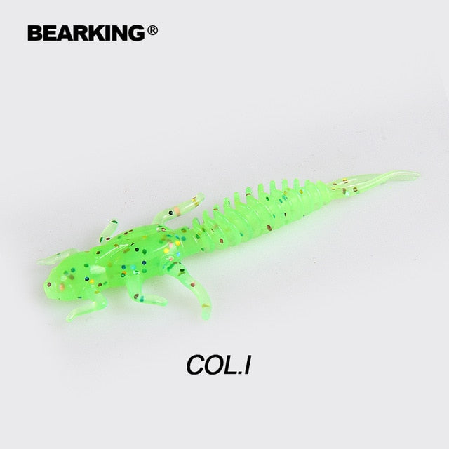 BEARKING new Larva Soft Lures 50mm 60mm Fishing Artificial Lures Silicone Bass Pike Minnow Swimbait Jigging Plastic Baits Worm
