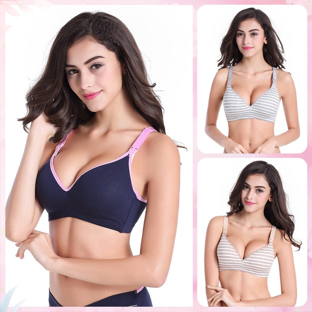 3PC/lot Maternity Nursing Bras Cotton Breastfeeding Pregnant Women Pregnancy Underwear Breast Feeding Bra Clothing