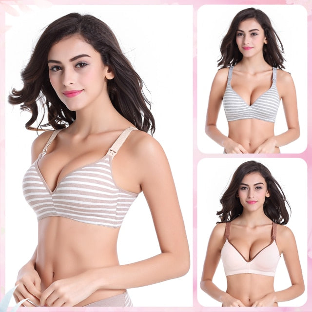 3PC/lot Maternity Nursing Bras Cotton Breastfeeding Pregnant Women Pregnancy Underwear Breast Feeding Bra Clothing