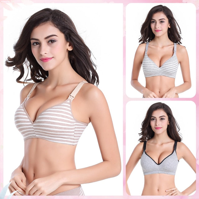 3PC/lot Maternity Nursing Bras Cotton Breastfeeding Pregnant Women Pregnancy Underwear Breast Feeding Bra Clothing
