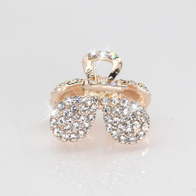 AINAMEISI New 7 Style Metal Crab Claw Clip For Women Girls Charm Barrette Full Rhinestone Wedding Hair Accessories Jewelry Gift