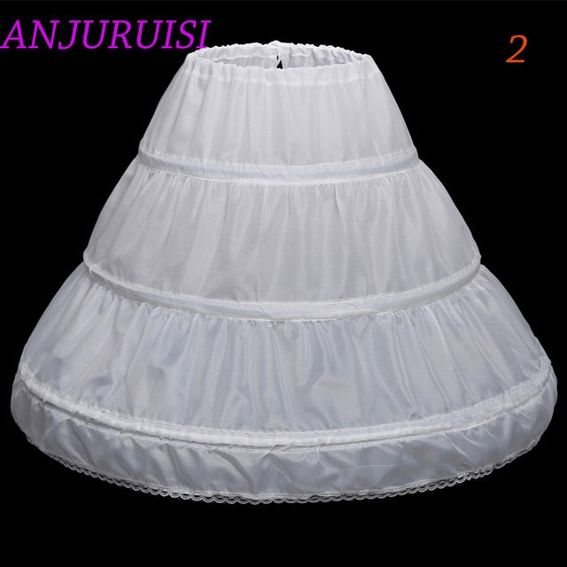 ANJURUISI Flower Girls Underskirt Cosplay Party Short Dress Petticoat Lolita Petticoat Ballet Tutu Skirt Rockabilly Crinoline