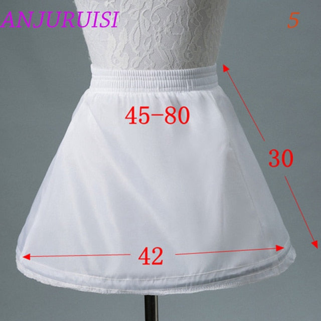 ANJURUISI Flower Girls Underskirt Cosplay Party Short Dress Petticoat Lolita Petticoat Ballet Tutu Skirt Rockabilly Crinoline