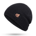 New winter knit hats men's and women's outdoor warm thickening plus velvet loose winter caps Skullies brand winter ski male bone