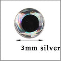 100pcs/lot Fishing Lure Eyes Holographic 3D 3mm 4mm 5mm 6mm Simulation Fly Fishing Minnow Artificial Fish DIY Eye fishing tackle