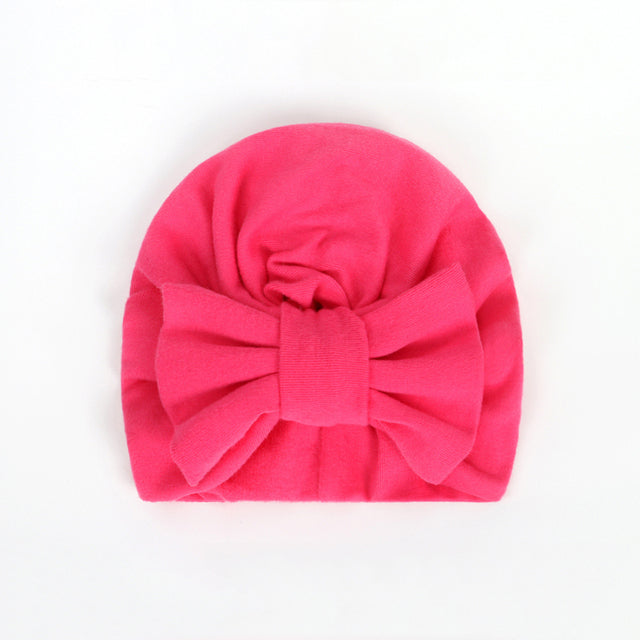 BalleenShiny Warm Baby Hats For Boys&Girls Infant Lovely Bowknot Hats Baby Bonnet Beanie Turban Head Accessories Kids Gifts