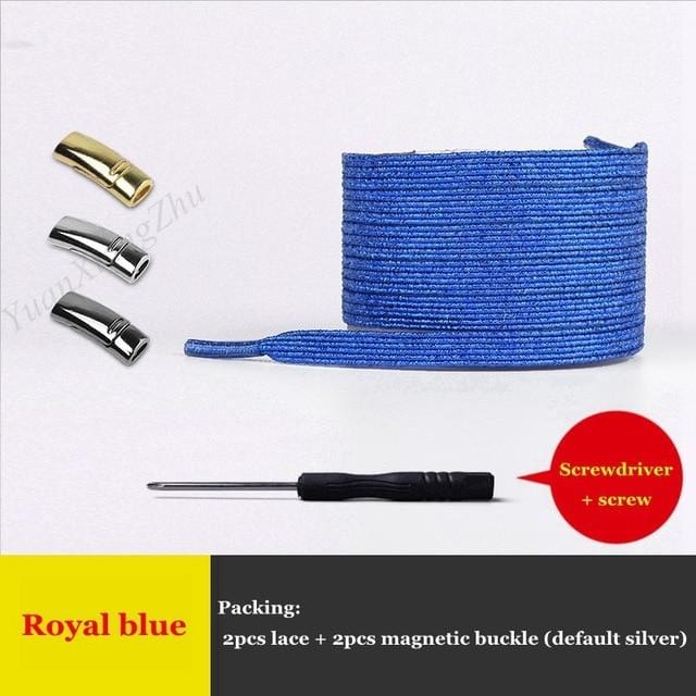 1Pair Magnetic Shoelaces Elastic Colorful Flat Shoe laces No Tie Shoelace Kids Adult Sneakers Lazy Laces One Size Fits All Shoes