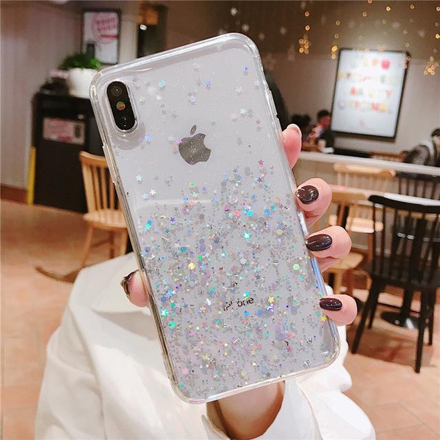 Luxury Glitter Stars Sequins Case For iPhone 11 Pro XS MAX XR X  8 7 6 6S