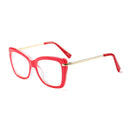 Women Metal Legs Designer Optical Eyeglasses Prescription Acetate Rim Spectacles for Women Eyewear Glasses Frame Fashion Styles