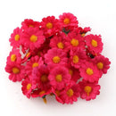 100PC/lot  2.5cm Mini Daisy Decorative Flower Artificial Silk Flowers Party Wedding Decoration Home Decor(without stem) Cheaper