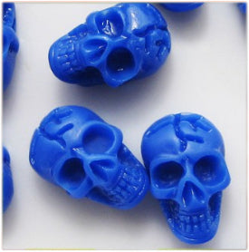 20 Pcs Nail Art 3D Skull Bone Design Resin Beads Nail Tips DIY Gel Nail Art Tips Decoration