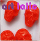 20 Pcs Nail Art 3D Skull Bone Design Resin Beads Nail Tips DIY Gel Nail Art Tips Decoration