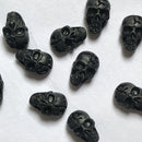 20 Pcs Nail Art 3D Skull Bone Design Resin Beads Nail Tips DIY Gel Nail Art Tips Decoration