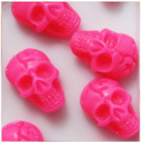 20 Pcs Nail Art 3D Skull Bone Design Resin Beads Nail Tips DIY Gel Nail Art Tips Decoration