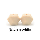 LOFCA10pcs 14mm Mini Hexagon silicone beads Baby Teether BPA Free DIY Necklace Pacifier Chain Baby Teething Care Infant