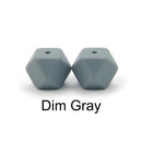 LOFCA10pcs 14mm Mini Hexagon silicone beads Baby Teether BPA Free DIY Necklace Pacifier Chain Baby Teething Care Infant