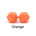 LOFCA10pcs 14mm Mini Hexagon silicone beads Baby Teether BPA Free DIY Necklace Pacifier Chain Baby Teething Care Infant
