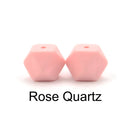 LOFCA10pcs 14mm Mini Hexagon silicone beads Baby Teether BPA Free DIY Necklace Pacifier Chain Baby Teething Care Infant