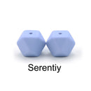 LOFCA10pcs 14mm Mini Hexagon silicone beads Baby Teether BPA Free DIY Necklace Pacifier Chain Baby Teething Care Infant