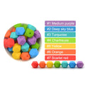 LOFCA10pcs 14mm Mini Hexagon silicone beads Baby Teether BPA Free DIY Necklace Pacifier Chain Baby Teething Care Infant