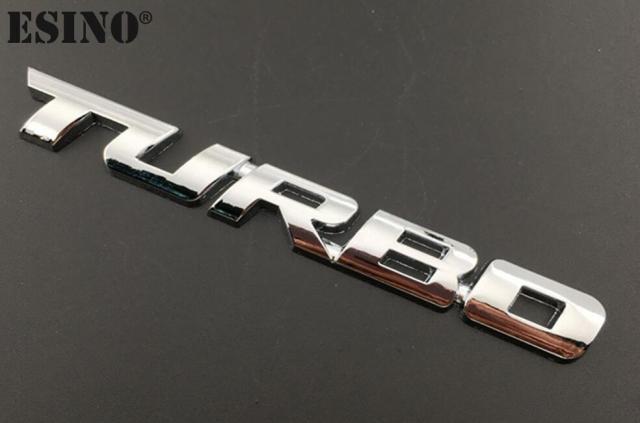 New Car Styling Car Turbo Boost Loading Boosting 3D Metal Chrome Zinc Alloy 3D Emblem Badge Sticker Decal Auto Accessory