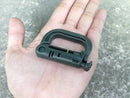 5PCS Grimloc Molle Carabiner D Locking Ring  Plastic Clip Snap Type Ring Buckle Carabiner Keychain ITW fastener Bag buckle
