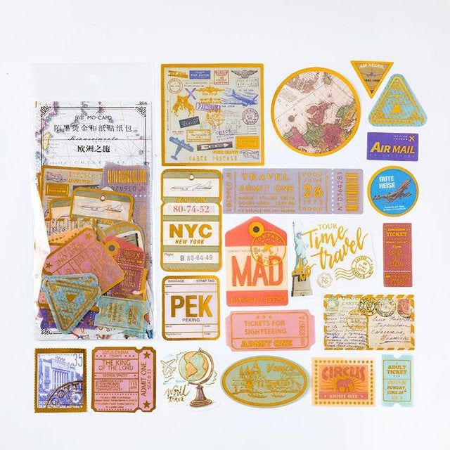 60pcs/pack Midsummer Night's Dream Decorative Stickers Scrapbooking Stick Label Diary Stationery Album Journal Stickers