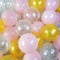 Clear / Pink Confetti Balloon set