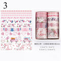 10Pcs/Set Cute Plant Leaves Washi Tape Kawaii Flower Masking Tape Whale Decorative Tape For Sticker Scrapbooking DIY Photo Album
