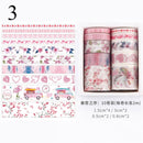 10Pcs/Set Cute Plant Leaves Washi Tape Kawaii Flower Masking Tape Whale Decorative Tape For Sticker Scrapbooking DIY Photo Album