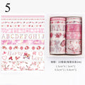 10Pcs/Set Cute Plant Leaves Washi Tape Kawaii Flower Masking Tape Whale Decorative Tape For Sticker Scrapbooking DIY Photo Album