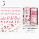 10Pcs/Set Cute Plant Leaves Washi Tape Kawaii Flower Masking Tape Whale Decorative Tape For Sticker Scrapbooking DIY Photo Album