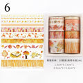 10Pcs/Set Cute Plant Leaves Washi Tape Kawaii Flower Masking Tape Whale Decorative Tape For Sticker Scrapbooking DIY Photo Album