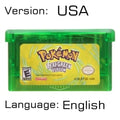 32 Bit Video Game Cartridge Console Card for Nintendo GBA Pokeon Emerald FireRed LeafGreen Ruby Sapphire with Shiny Label