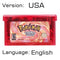 32 Bit Video Game Cartridge Console Card for Nintendo GBA Pokeon Emerald FireRed LeafGreen Ruby Sapphire with Shiny Label