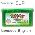 32 Bit Video Game Cartridge Console Card for Nintendo GBA Pokeon Emerald FireRed LeafGreen Ruby Sapphire with Shiny Label