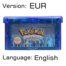 32 Bit Video Game Cartridge Console Card for Nintendo GBA Pokeon Emerald FireRed LeafGreen Ruby Sapphire with Shiny Label