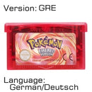 32 Bit Video Game Cartridge Console Card for Nintendo GBA Pokeon Emerald FireRed LeafGreen Ruby Sapphire with Shiny Label